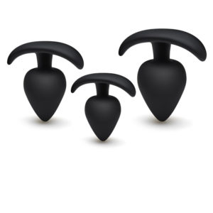 Anal Plug, </br>Black Silicone 6003 f3d93c